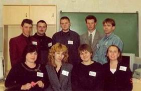 Преподаватели компьютерного кружка, май 2002 года